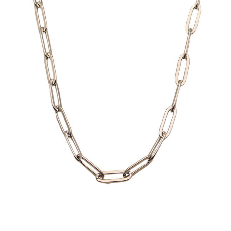 Medium-Link Paperclip Long-Length Necklace