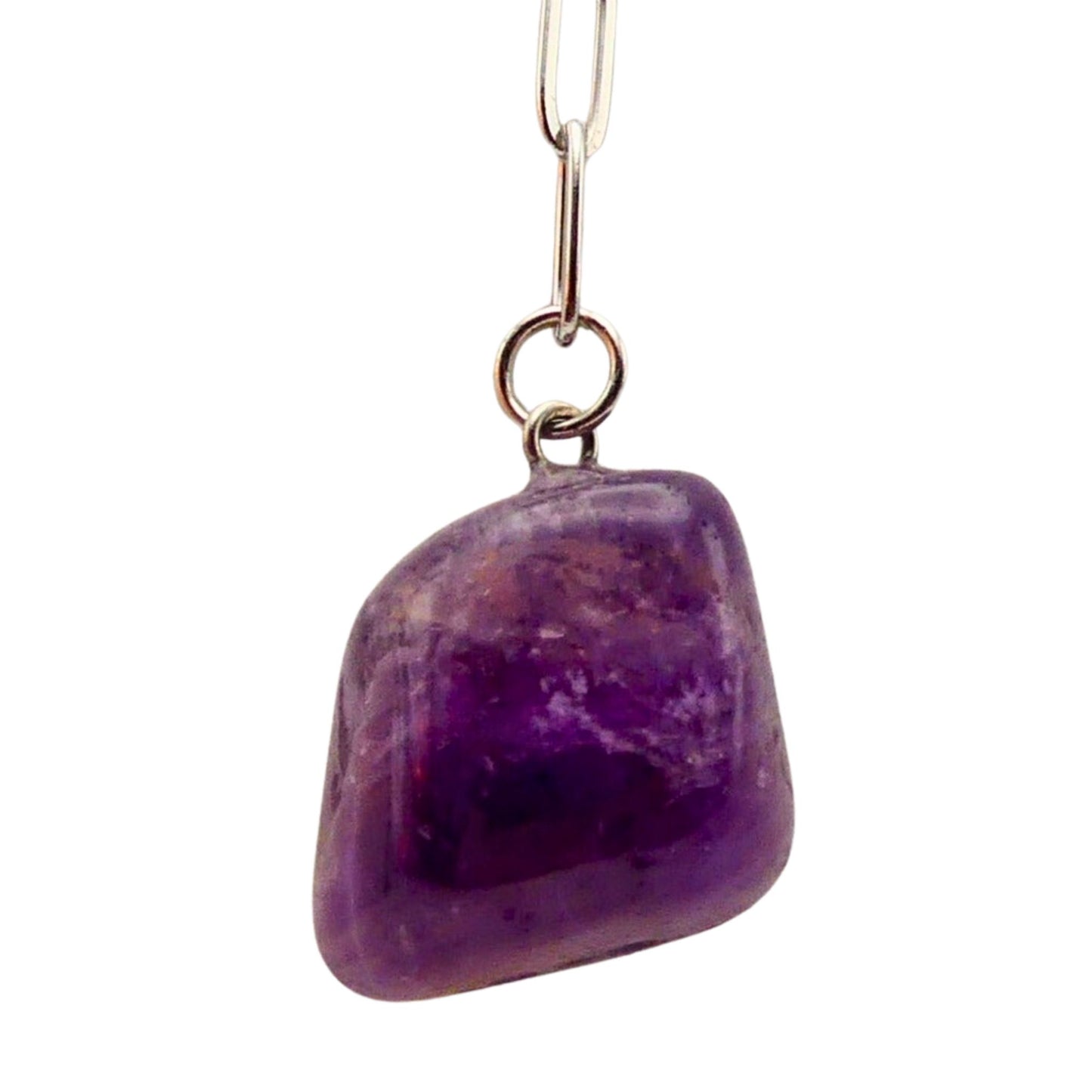 Amethyst Paperclip Chain Necklace | Carpe Diem Designs