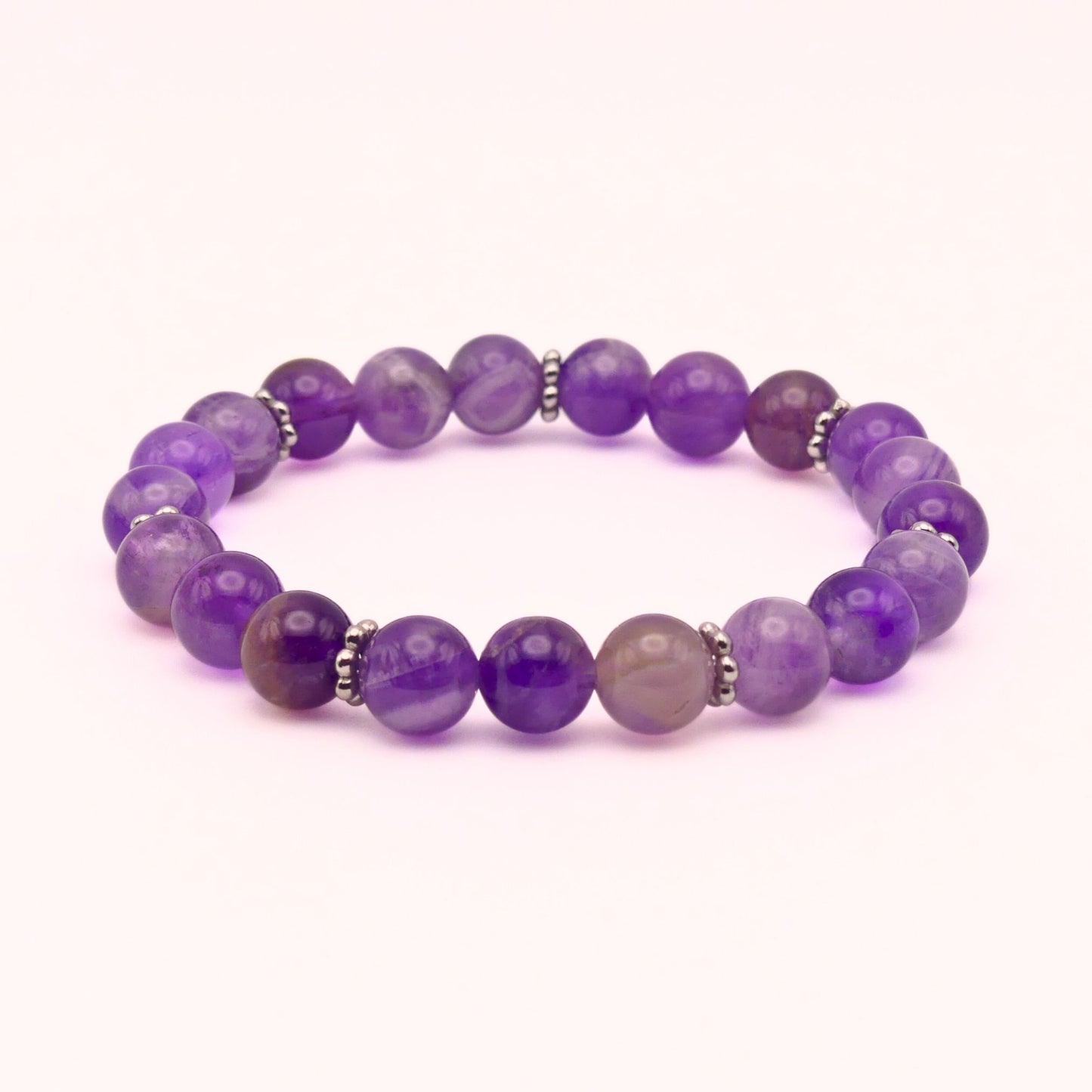 Amethyst Beaded Bracelet | Amethyst Bracelet | Carpe Diem Designs