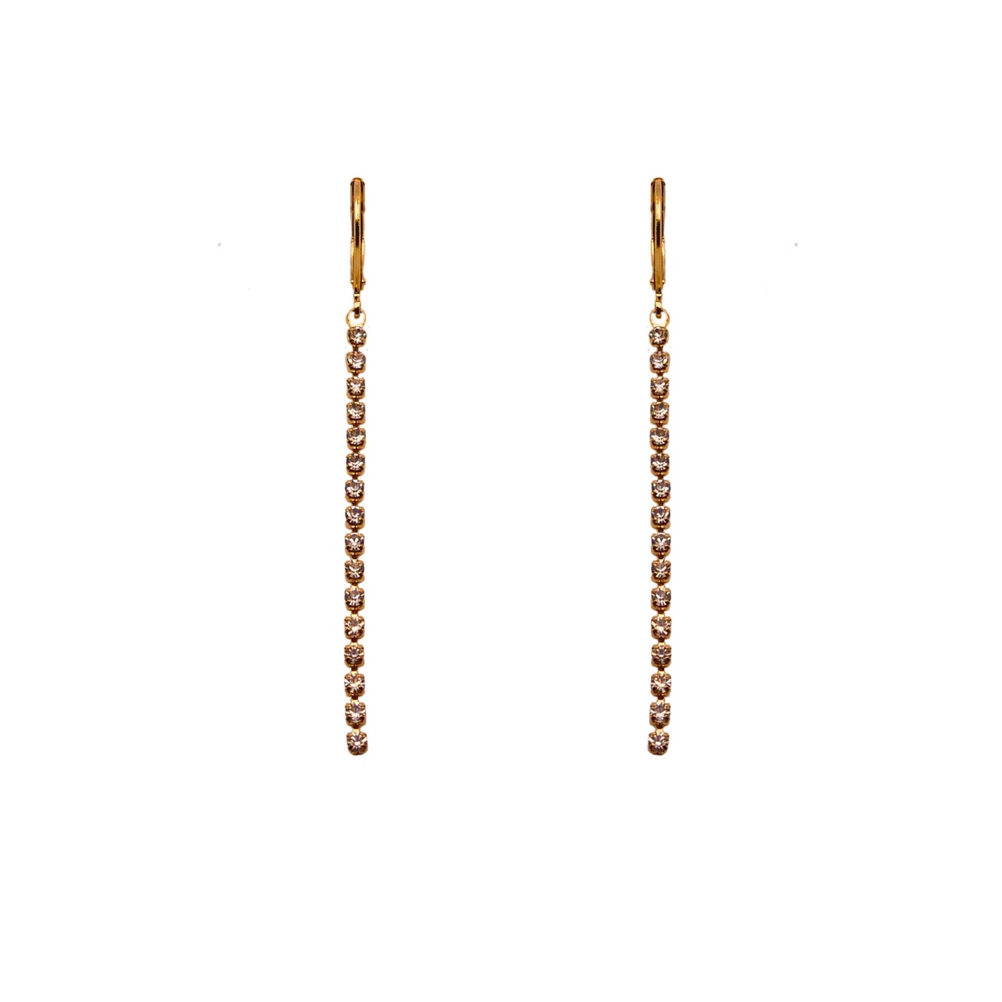Crystal Linear Drop Earrings | Drop Earrings | Carpe Diem Designs