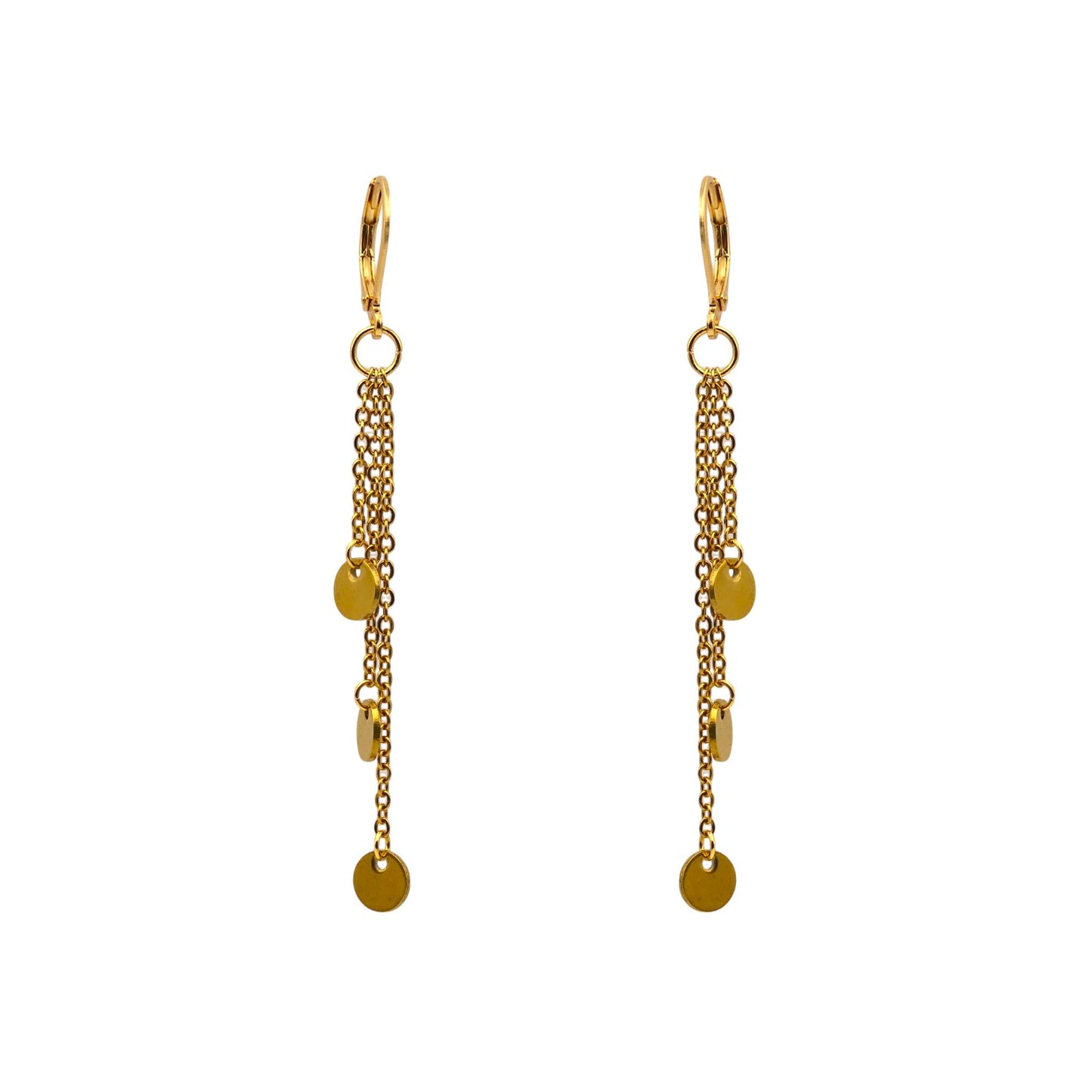 Coin Drop Earrings