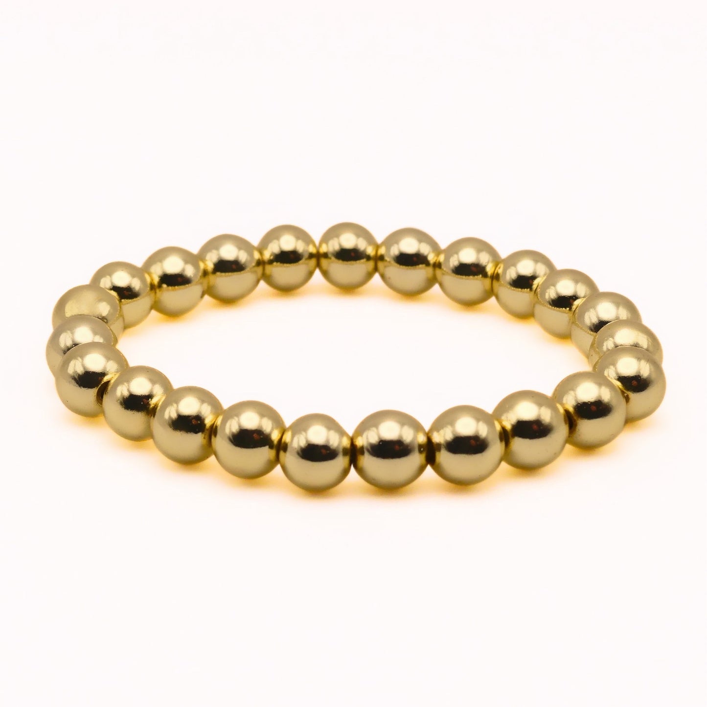 Gold Hematite Beaded Bracelet