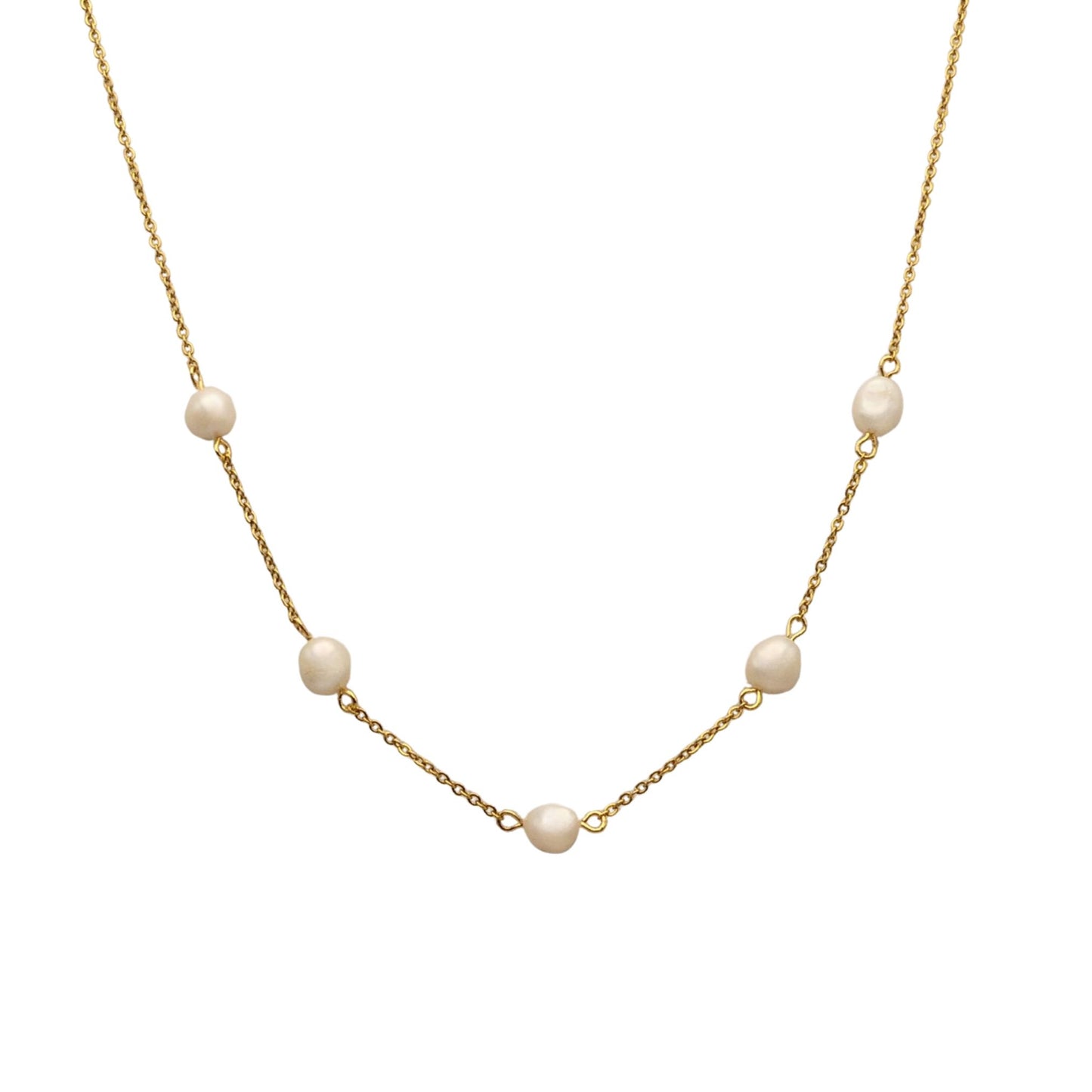 Women's Pearl Necklace | Floating Pearl Necklace | Carpe Diem Designs