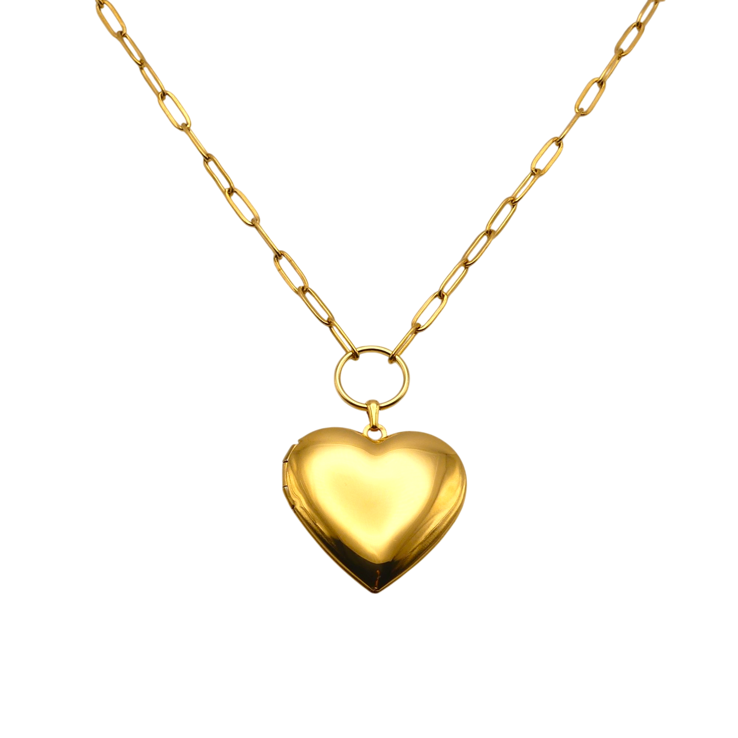 Gold Heart Locket Necklace - Timeless & Personalized Keepsake
