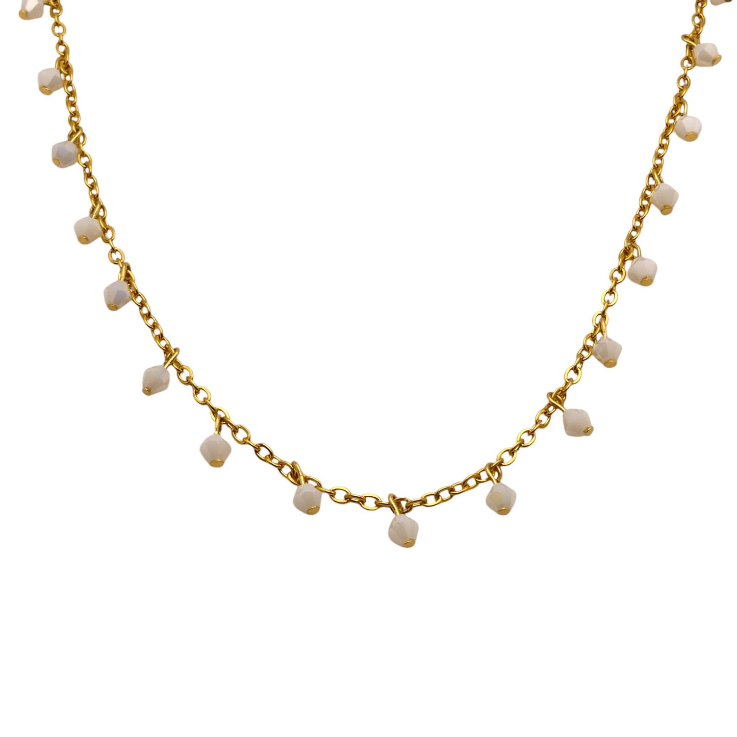 Crystal Beaded Satellite Necklace