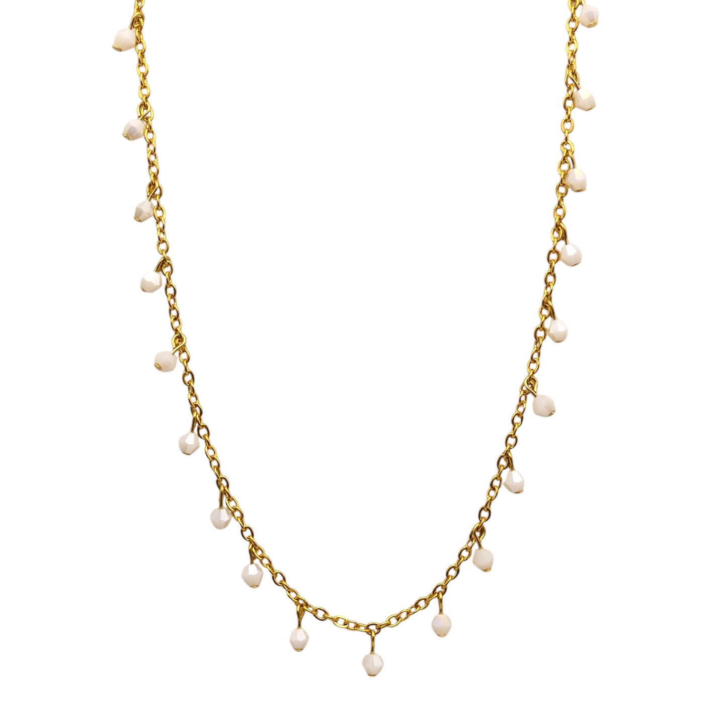 Crystal Beaded Satellite Necklace