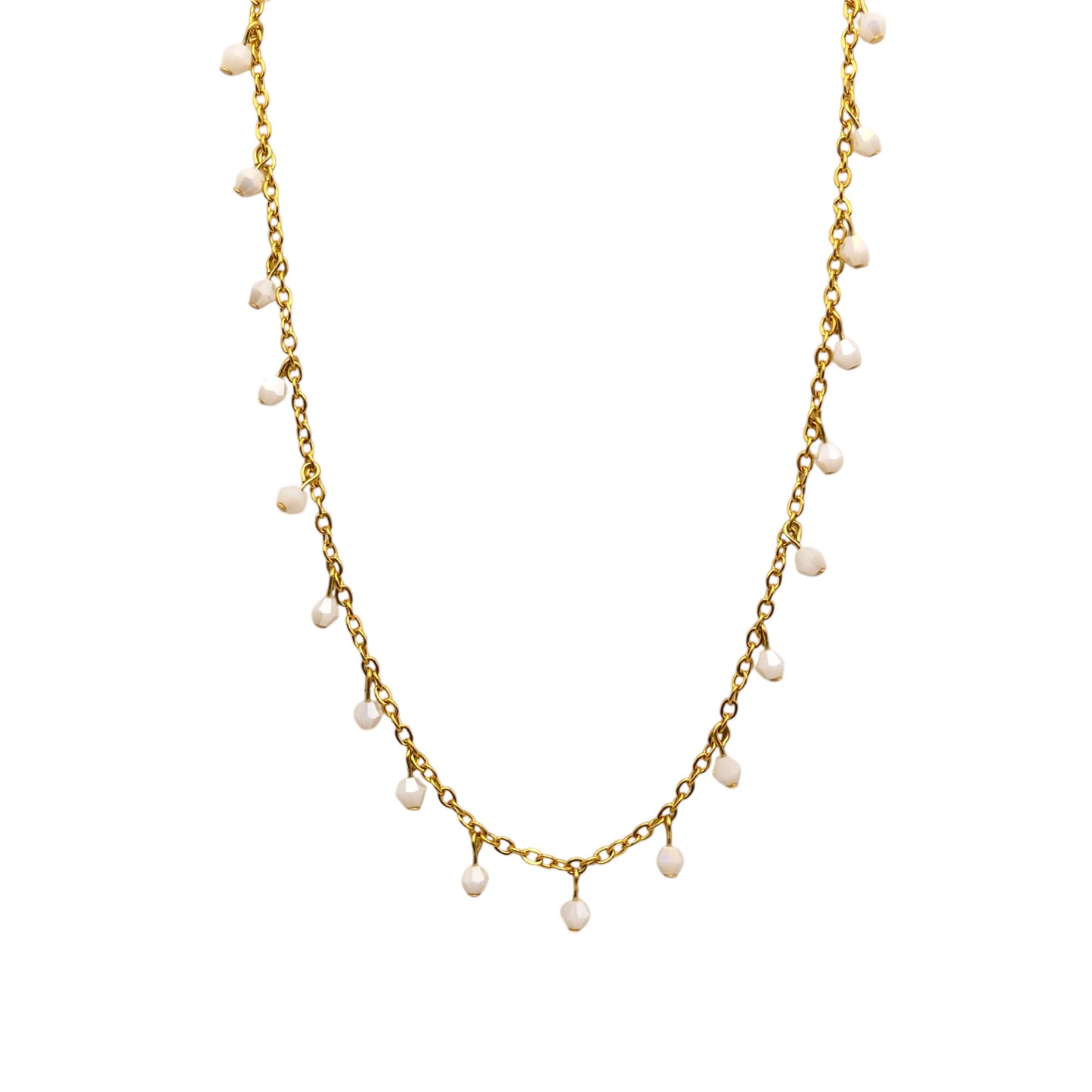 Crystal Beaded Satellite Necklace