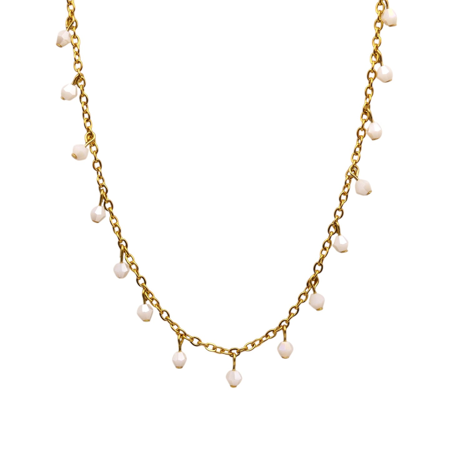 Crystal Beaded Satellite Necklace