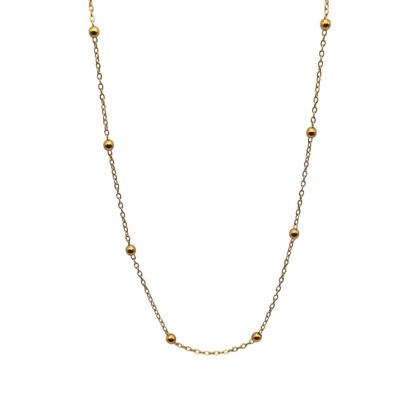 Gold Satellite Chain Necklace