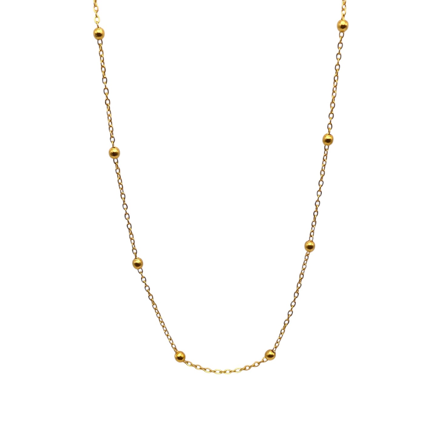 Gold Satellite Chain Necklace