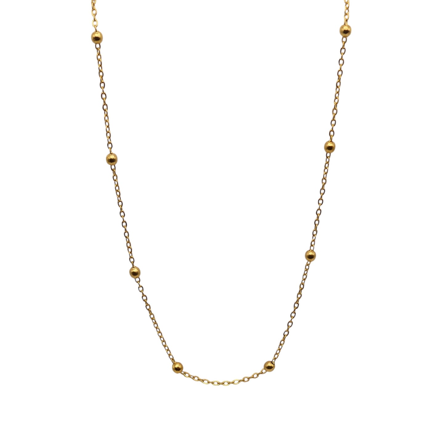 Gold Satellite Chain Necklace