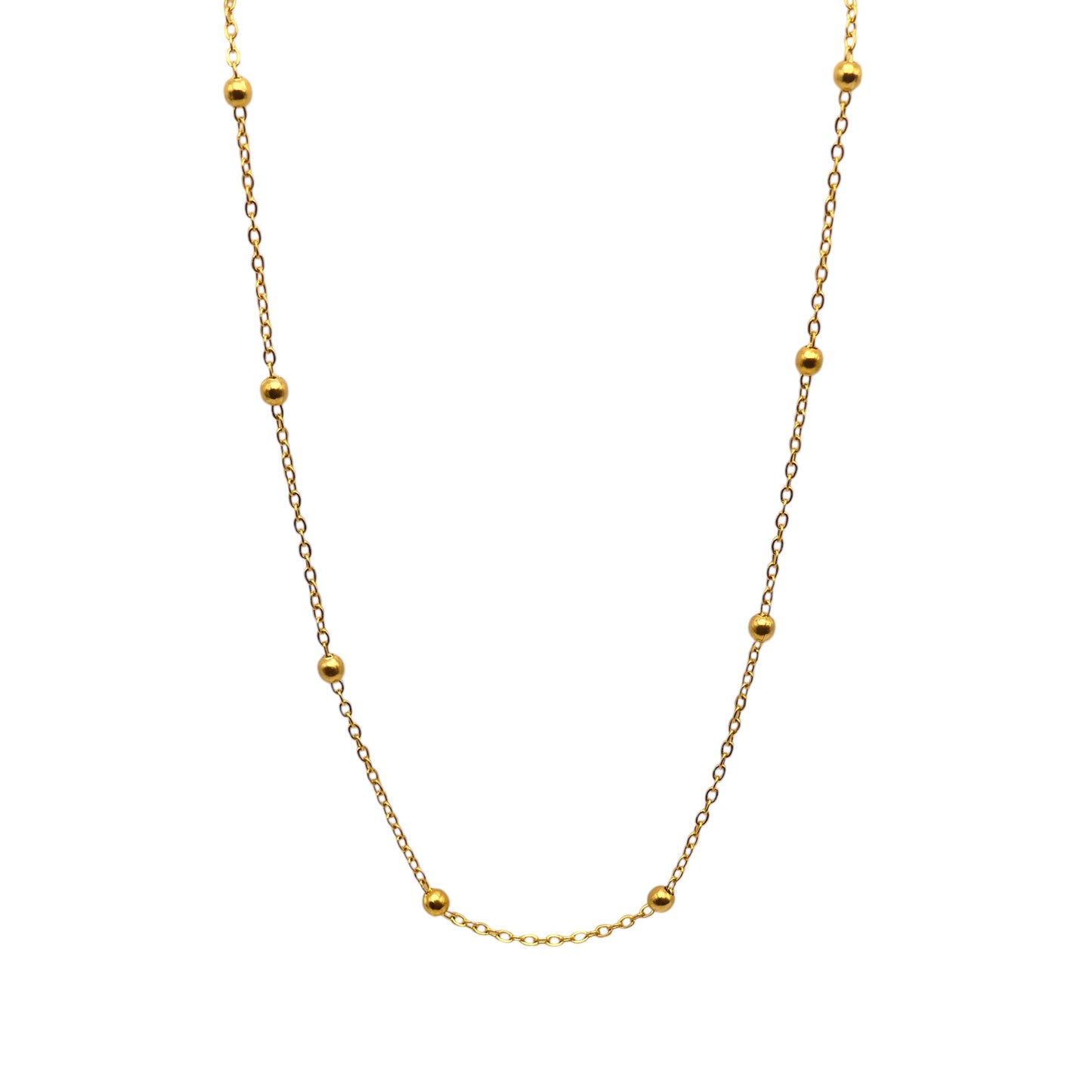 Gold Satellite Chain Necklace