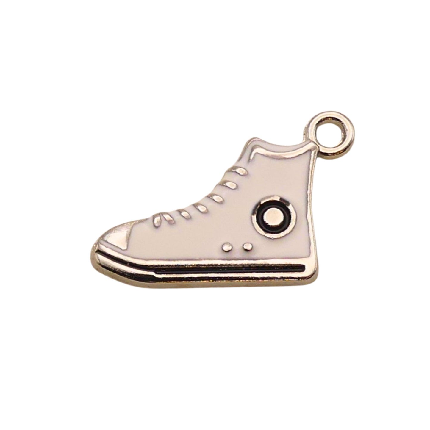 White High Top Running Shoe Charm For Women For Personalized Charm Bracelet and Necklace
