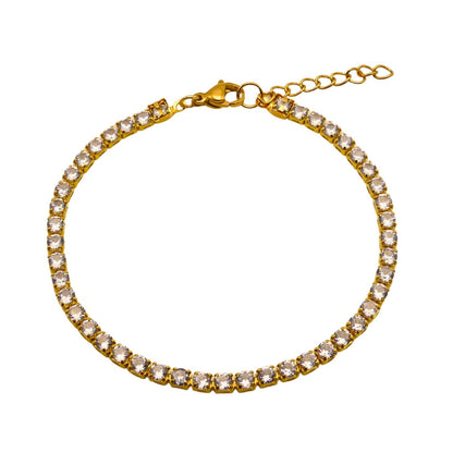 Gold Crystal Tennis Bracelet