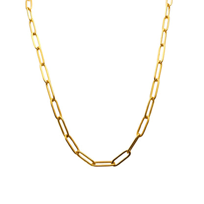 Medium-Link Paperclip Long-Length Necklace