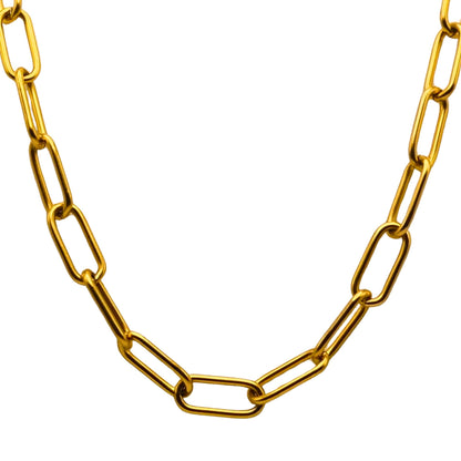 Large-Link Paperclip Chain Necklace
