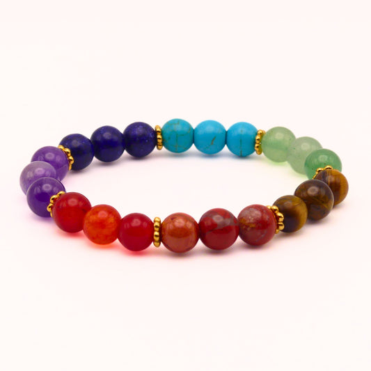 7 Chakra Beaded Bracelet | 7 Chakra Bracelet | Carpe Diem Designs