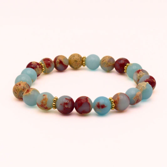 Aqua Terra Jasper Bracelet | Carpe Diem Designs