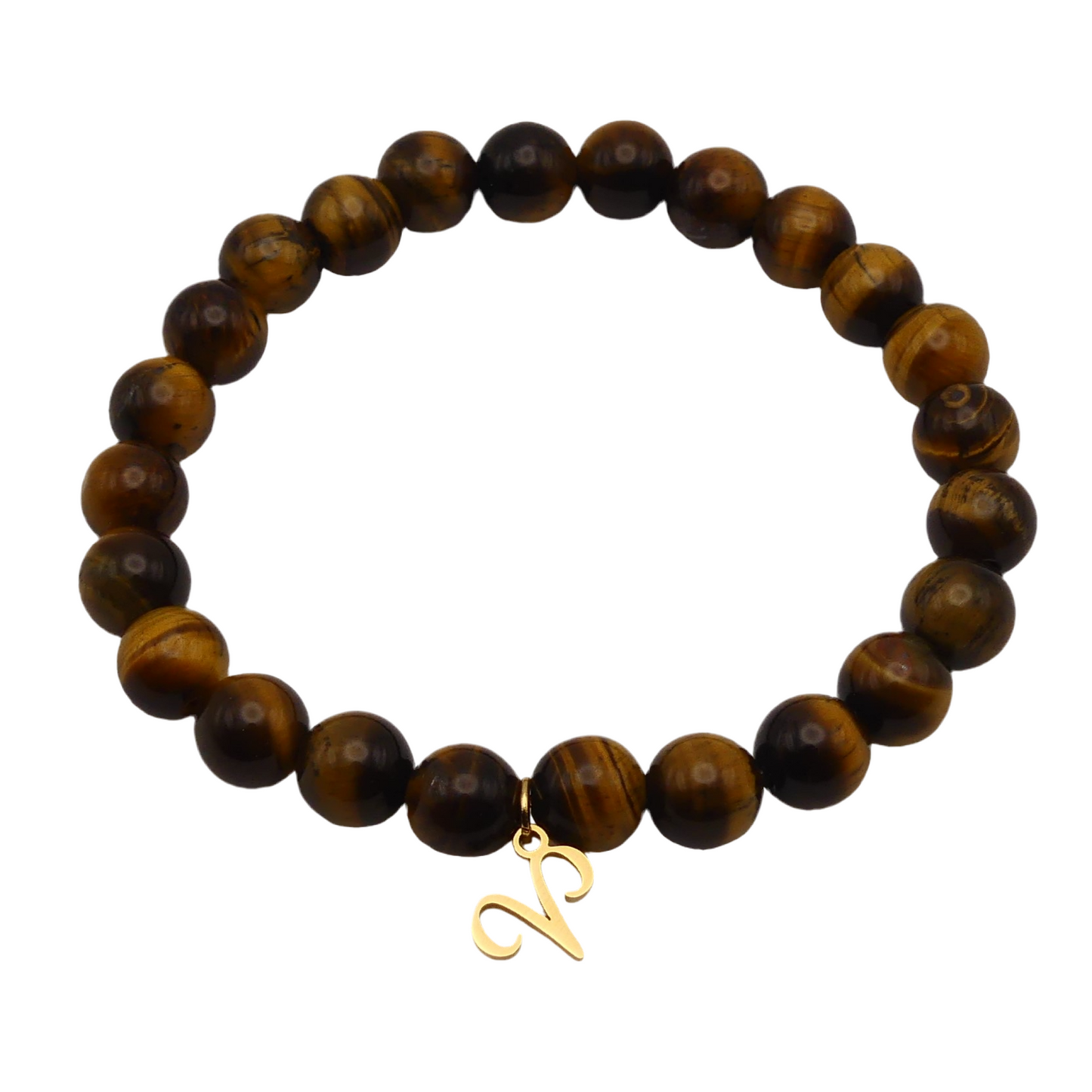 Tiger Eye Zodiac Pendant Bracelet