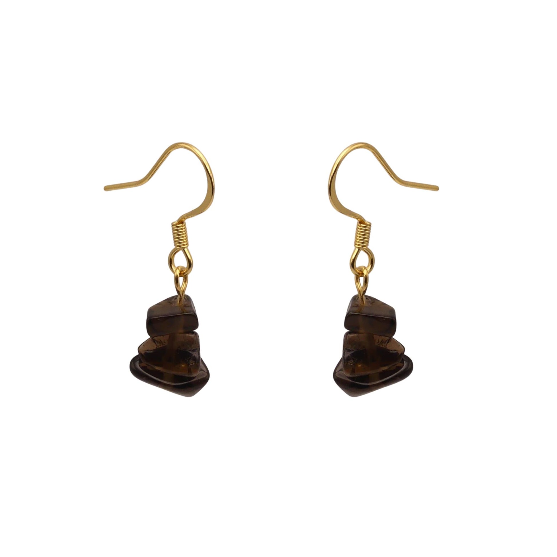 Black Jasper Semi-Precious Stone Drop Earrings