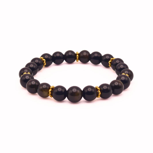 Black Obsidian Bracelet | Obsidian Bracelet | Carpe Diem Designs