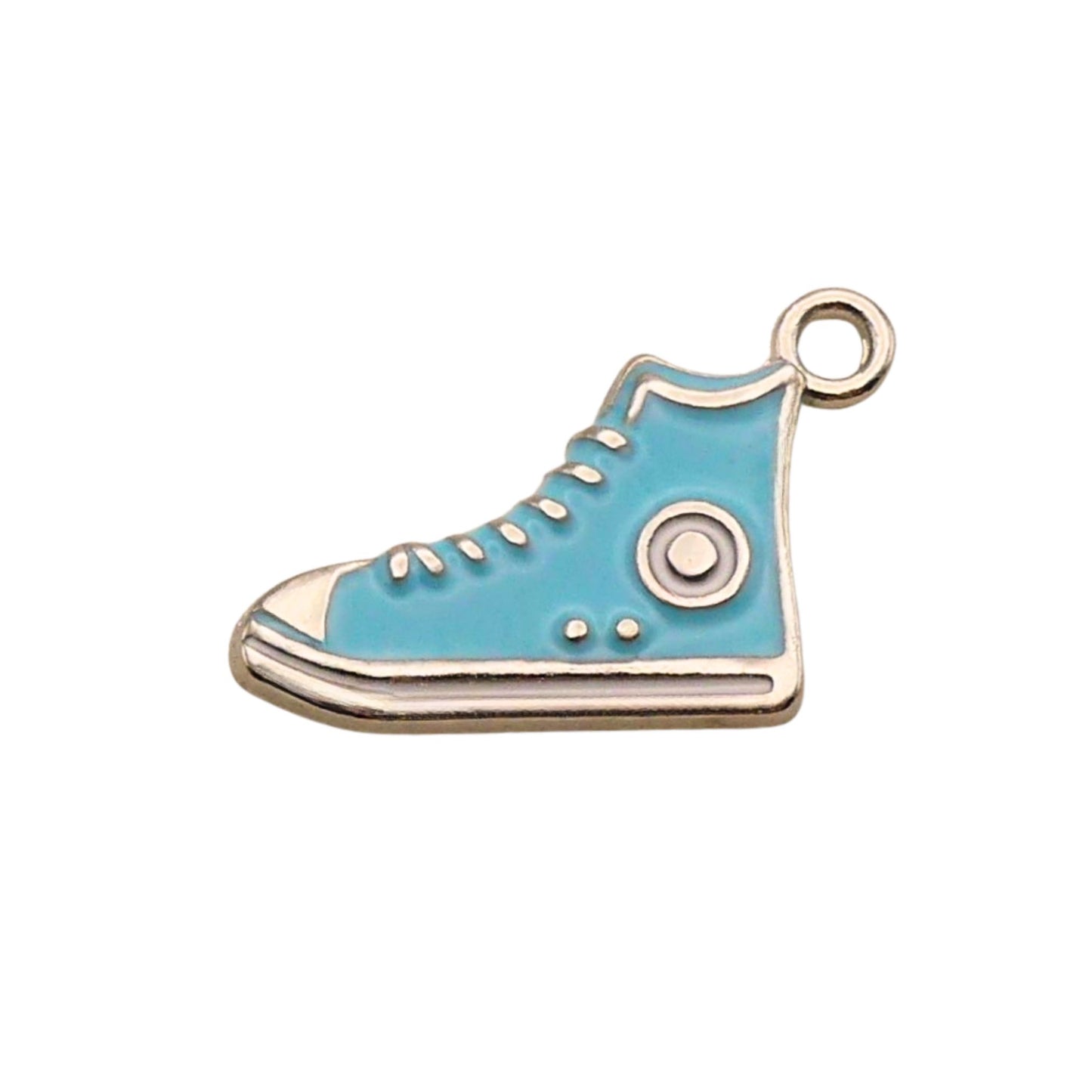 Blue High Top Running Shoe Charm For Women For Personalized Charm Bracelet and Necklace