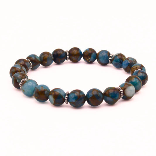 Blue Sea Bracelet | Blue Sea Beaded Bracelet | Carpe Diem Designs