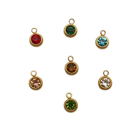 Gold Birthstone Charms