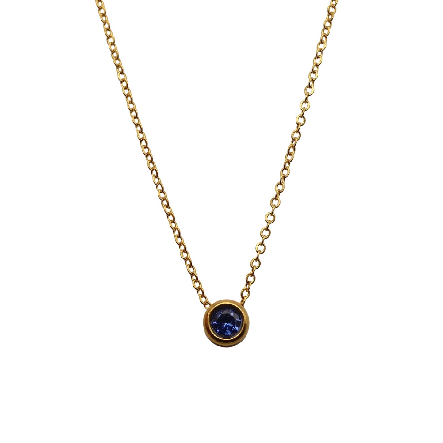 Floating Crystal Birthstone Necklace