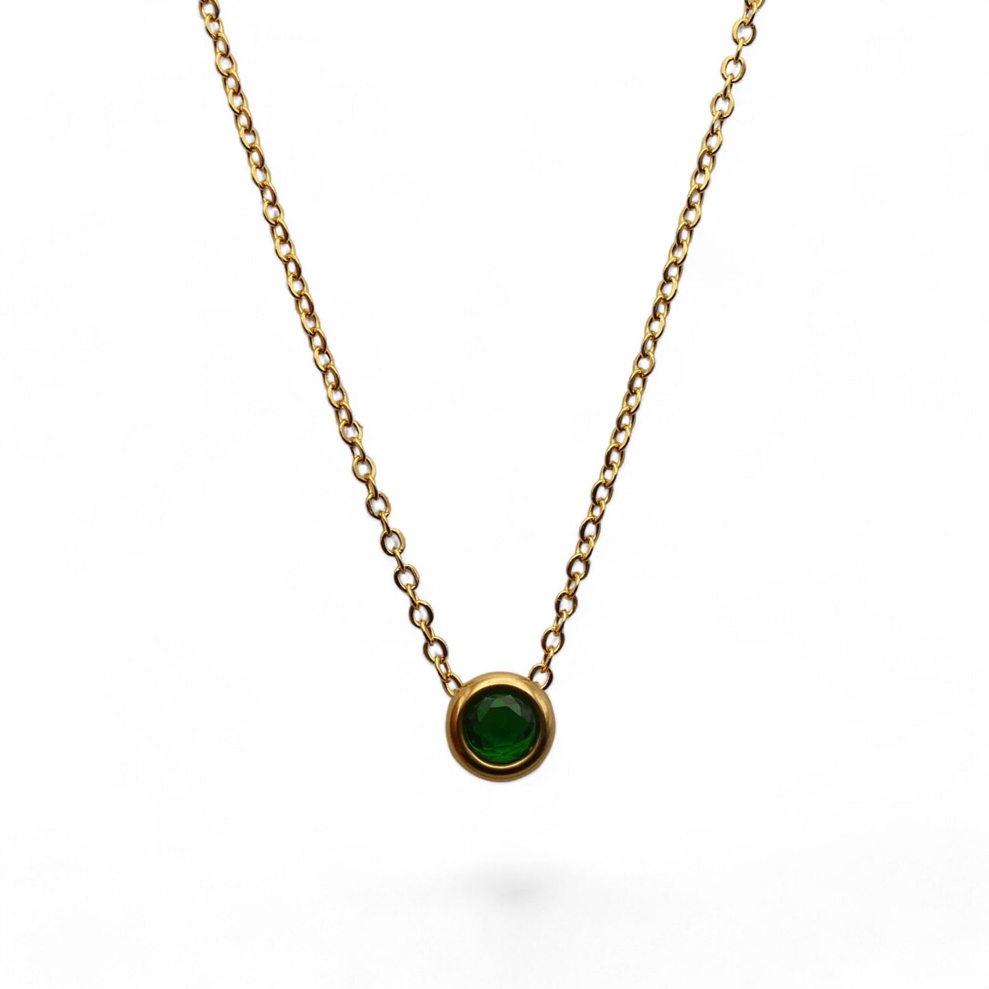 Floating Crystal Birthstone Necklace