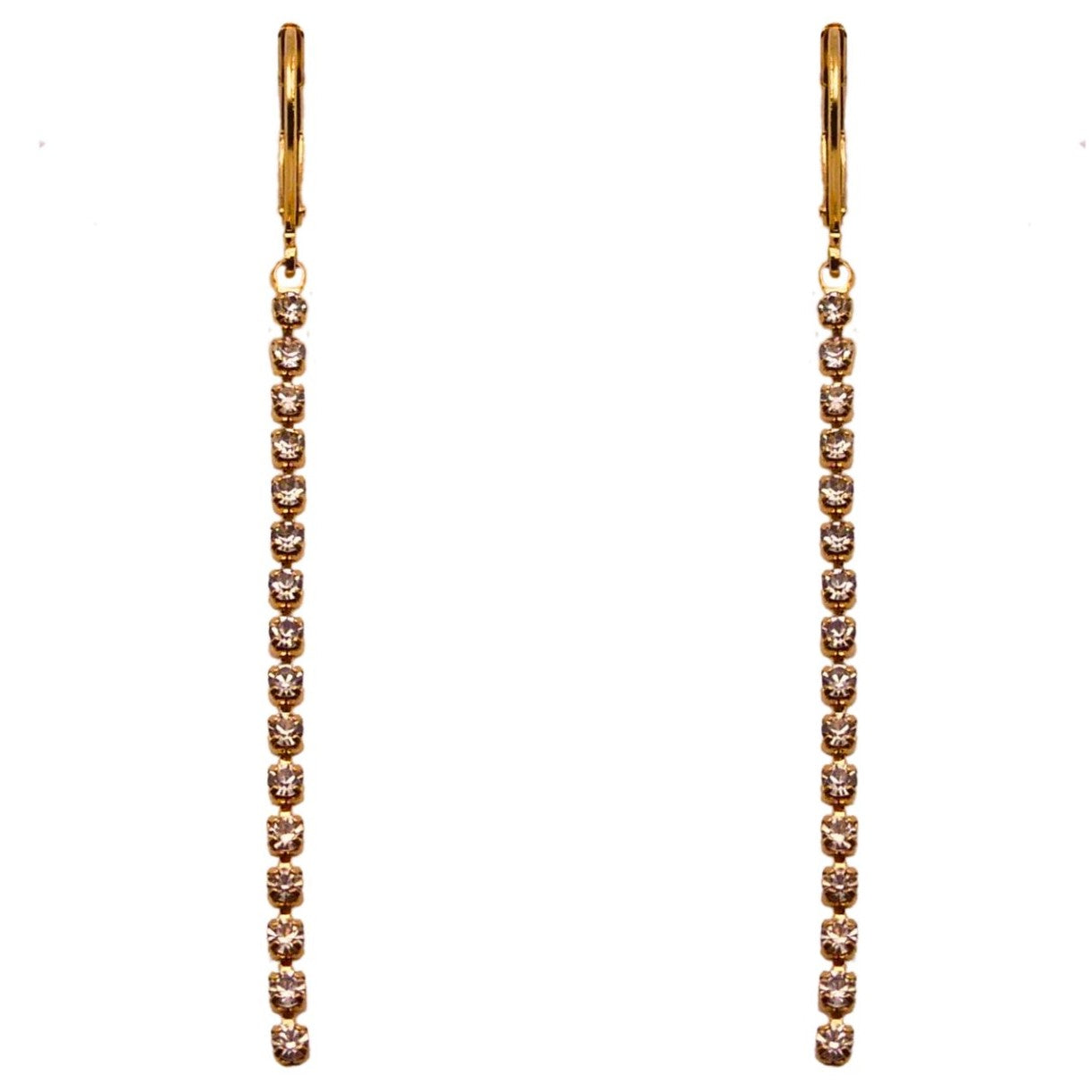 Crystal Linear Drop Earrings | Drop Earrings | Carpe Diem Designs