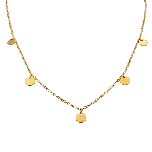 Coin Disc Necklace