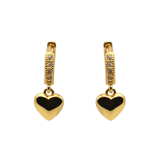 Heart Drop Earrings | Women's Heart Earrings | Carpe Diem Designs