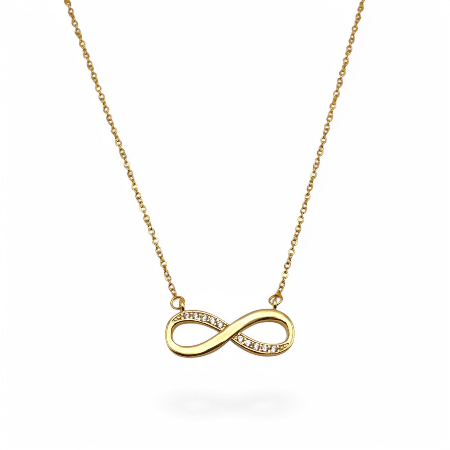Sparkling Crystal Infinity Pendant Necklace – Symbol of Endless Love & Strength