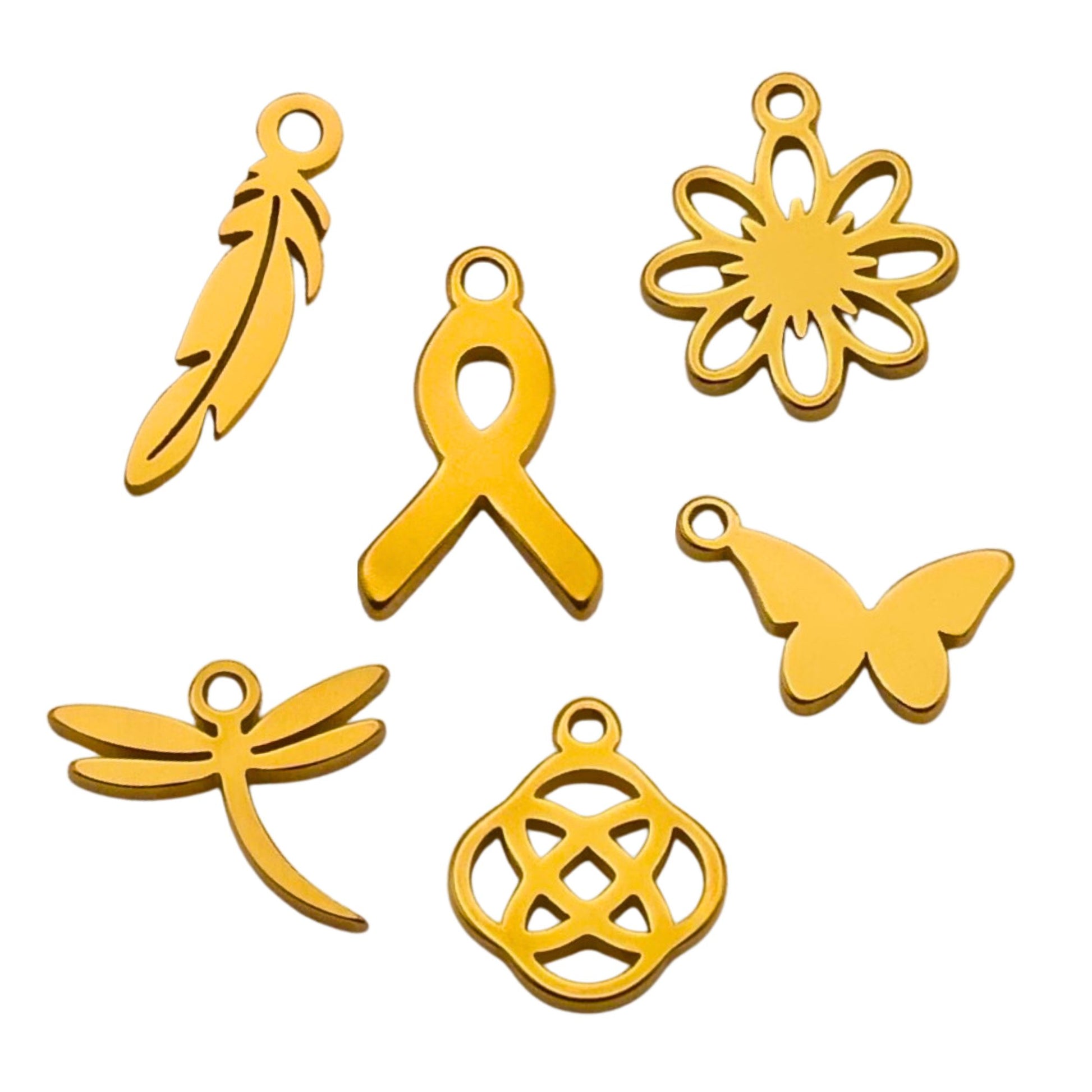 Gold Charms For Personalized Charm Bracelet