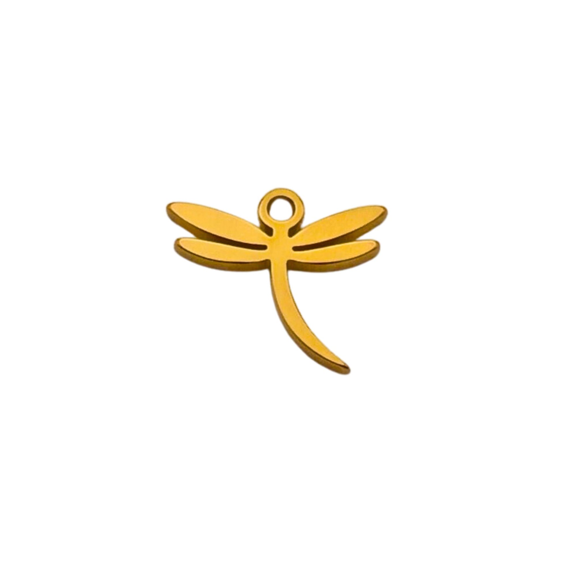 Gold Firefly Charm For Personalized Charm Bracelet 