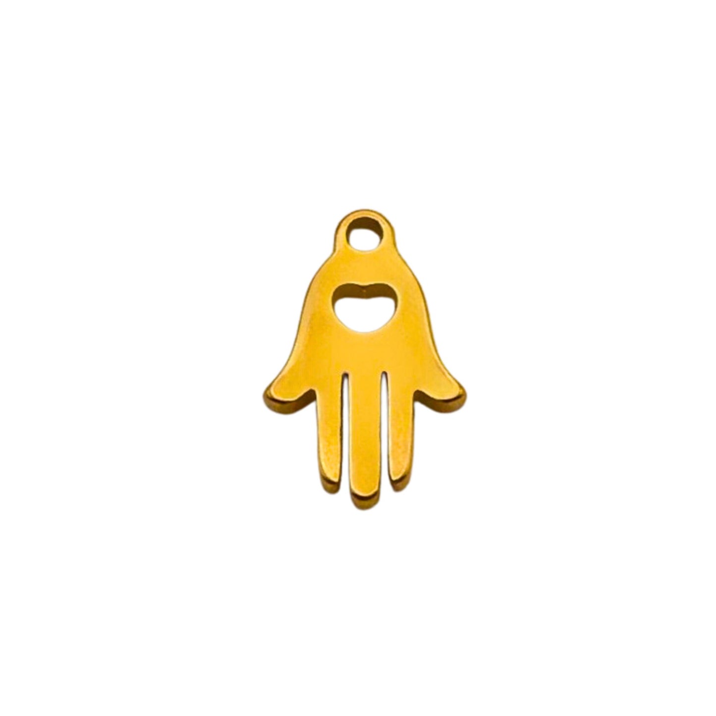 Gold Hamsa Hand Charm For Personalized Charm Bracelet