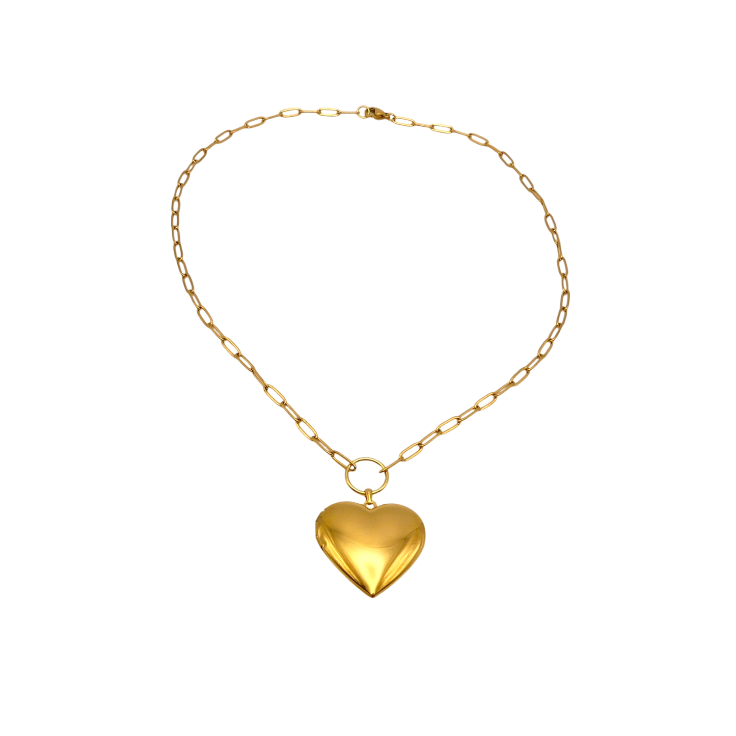 Gold Heart Locket Necklace - Timeless & Personalized Keepsake