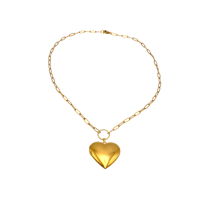 Gold Heart Locket Necklace - Timeless & Personalized Keepsake