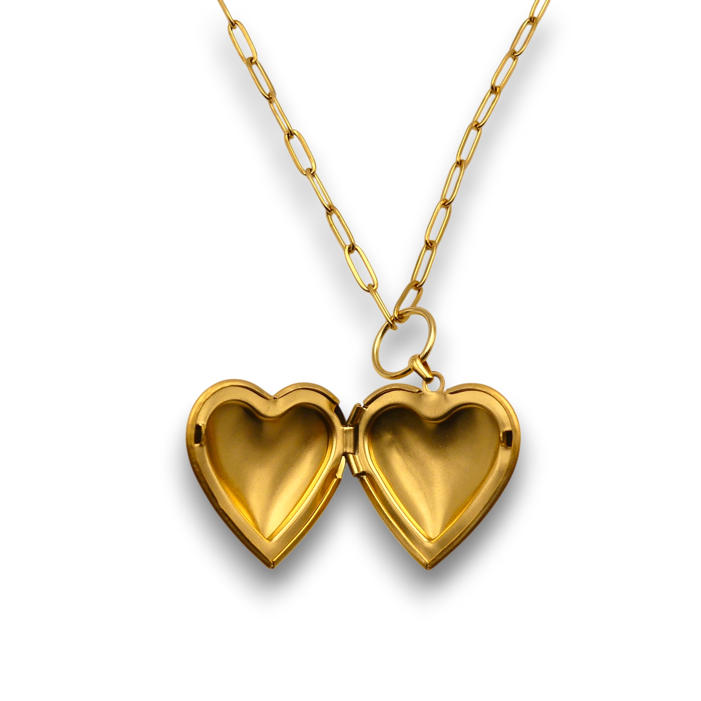 Gold Heart Locket Necklace - Timeless & Personalized Keepsake