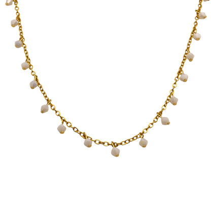 Crystal Beaded Satellite Necklace