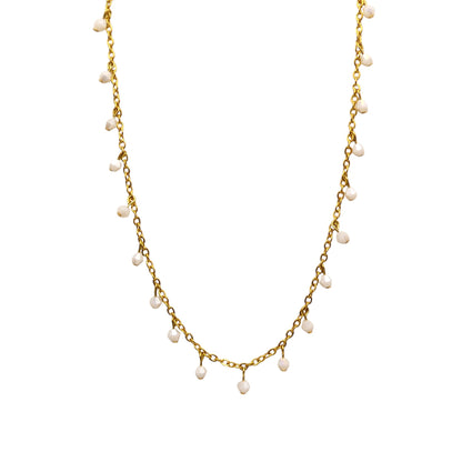 Crystal Beaded Satellite Necklace