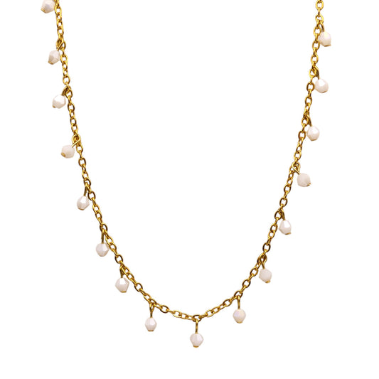 Crystal Beaded Satellite Necklace