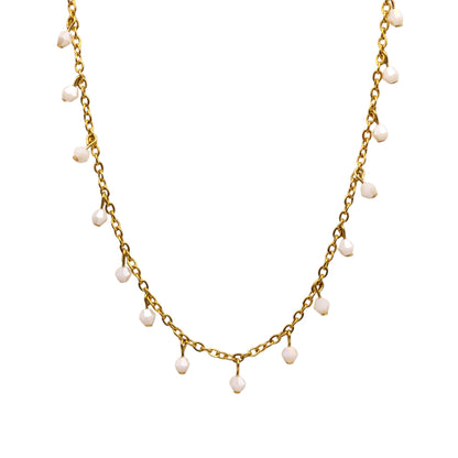 Crystal Beaded Satellite Necklace