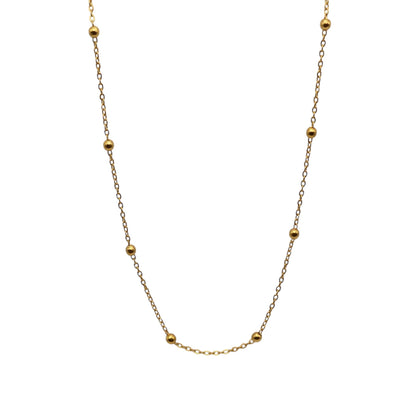 Gold Satellite Chain Necklace