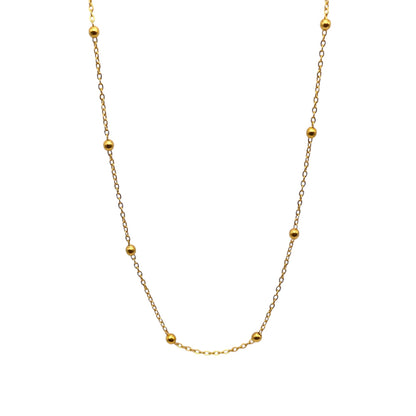 Gold Satellite Chain Necklace