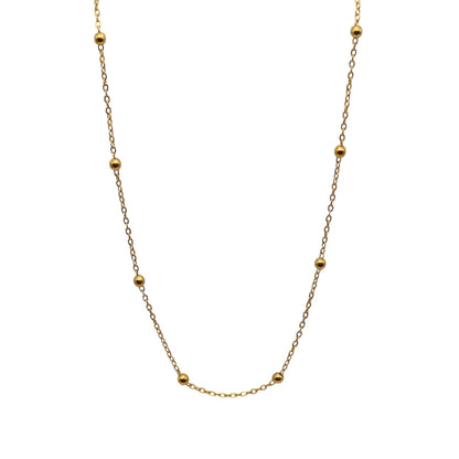 Gold Satellite Chain Necklace