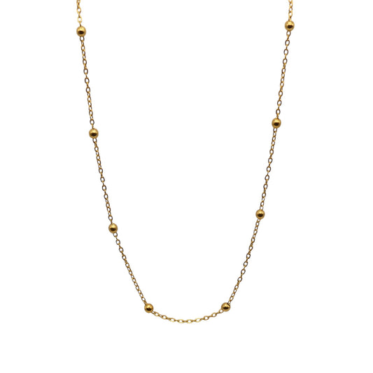 Gold Satellite Chain Necklace