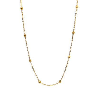 Gold Satellite Chain Necklace