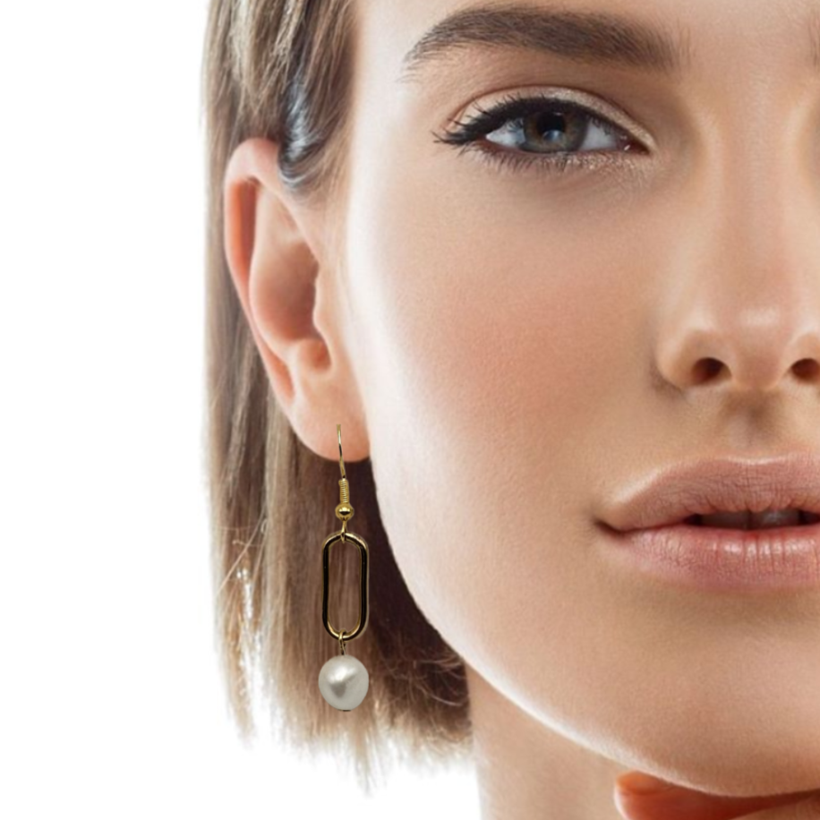 Pearl Link Earrings